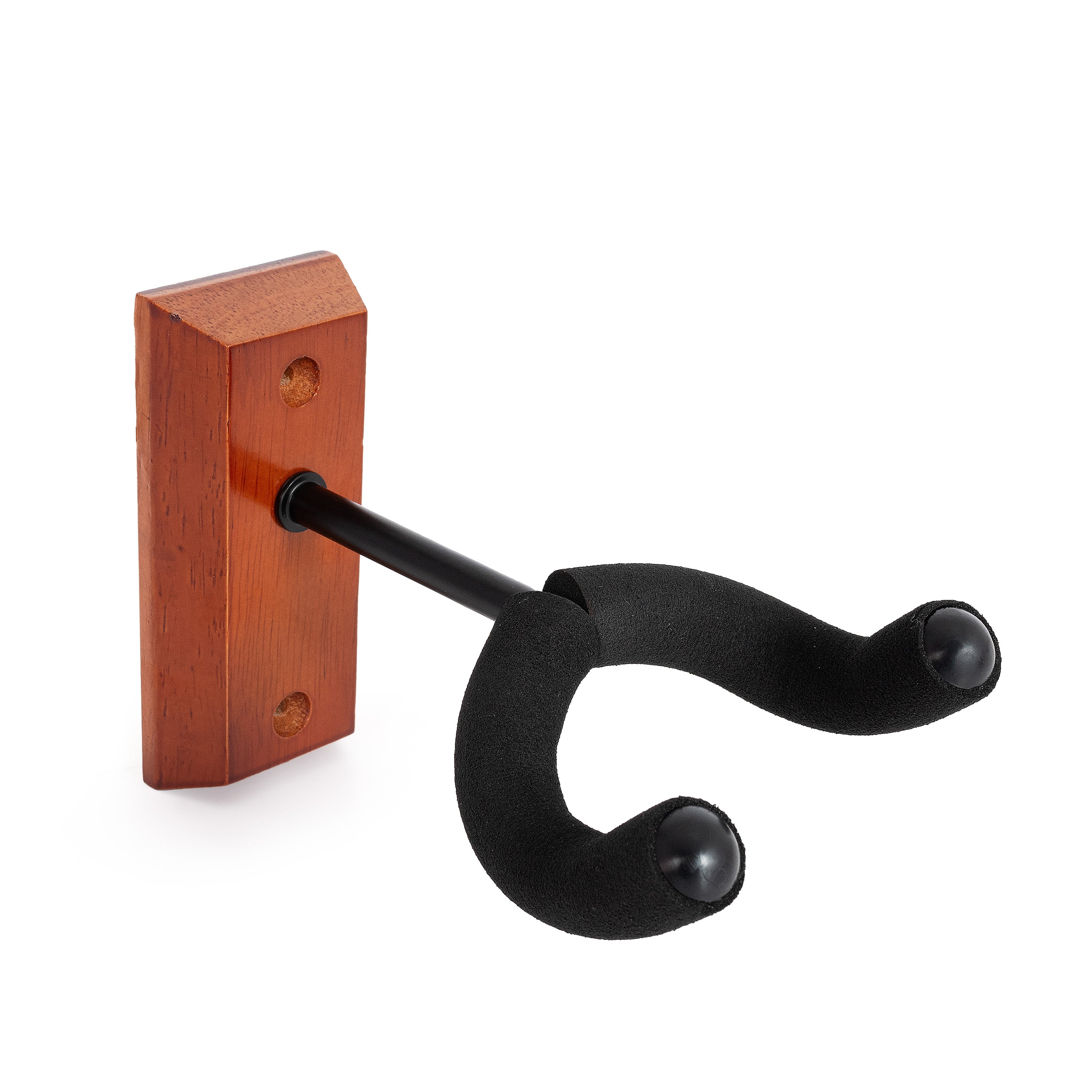 thumbnail image 2 of Donner Guitar Wall Mount Hanger 3-Pack, Black Walnut Guitar Wall Holder For Acoustic Electric 2 of 13