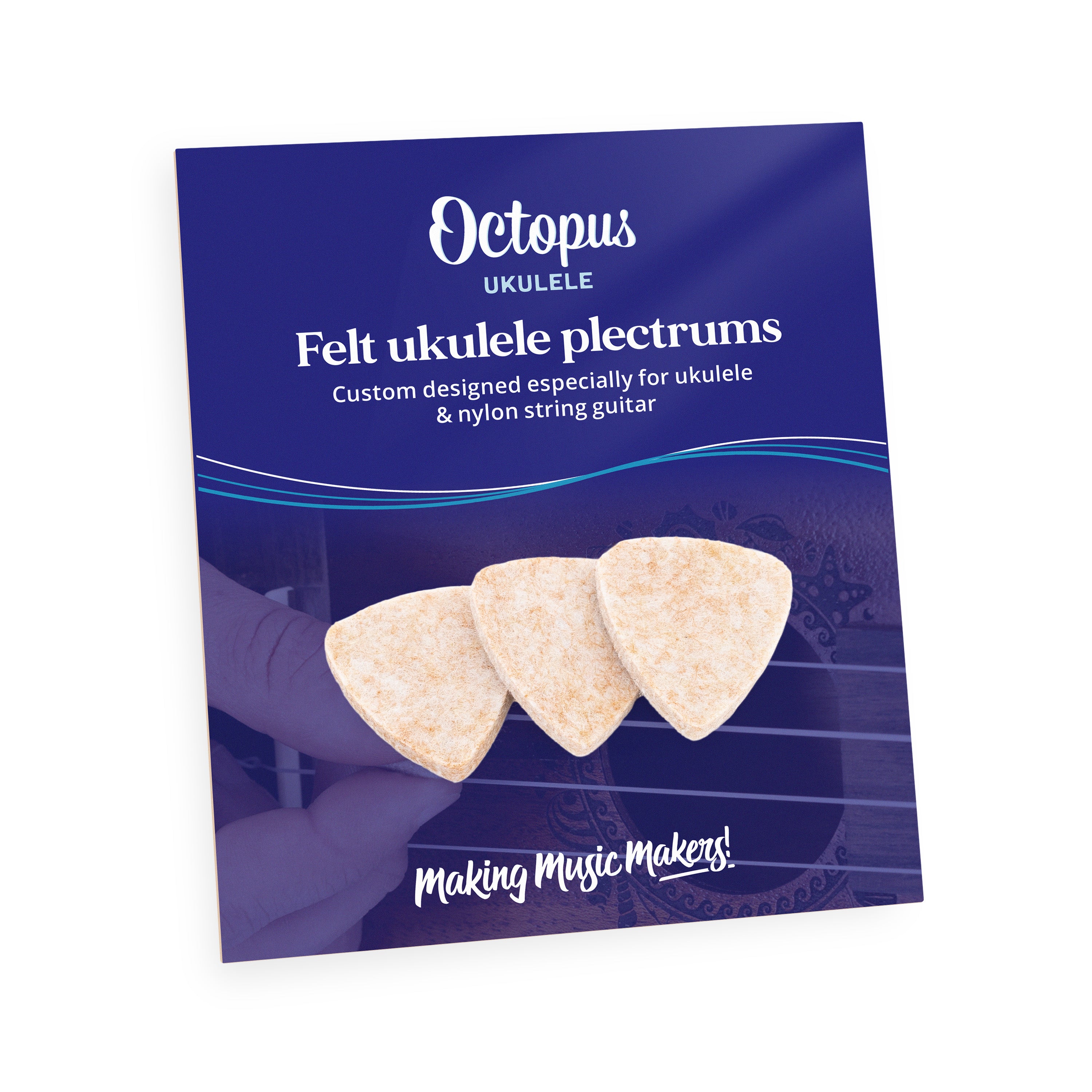 OC-605 - Octopus ukulele plectrum value pack of 3 Soft / A1